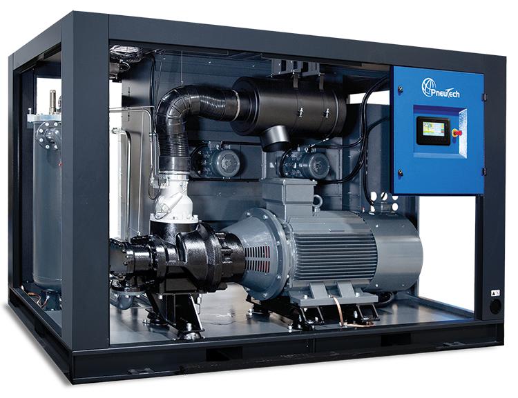 industrial air compressor system powered by PMSM motor