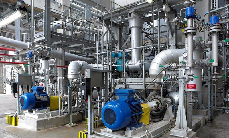 industrial pump system using high efficiency SynRM and PMSM motor technology for energy saving